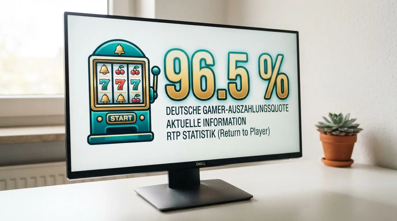 Nahaufnahme eines Bildschirms mit einer Prozentangabe neben einem Spielautomaten-Symbol.